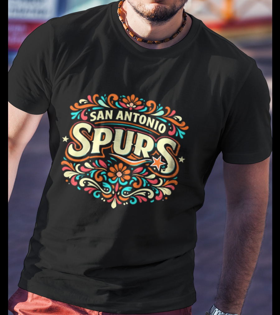 San Antonio Spurs Floral NBA Western 2026 T-Shirt