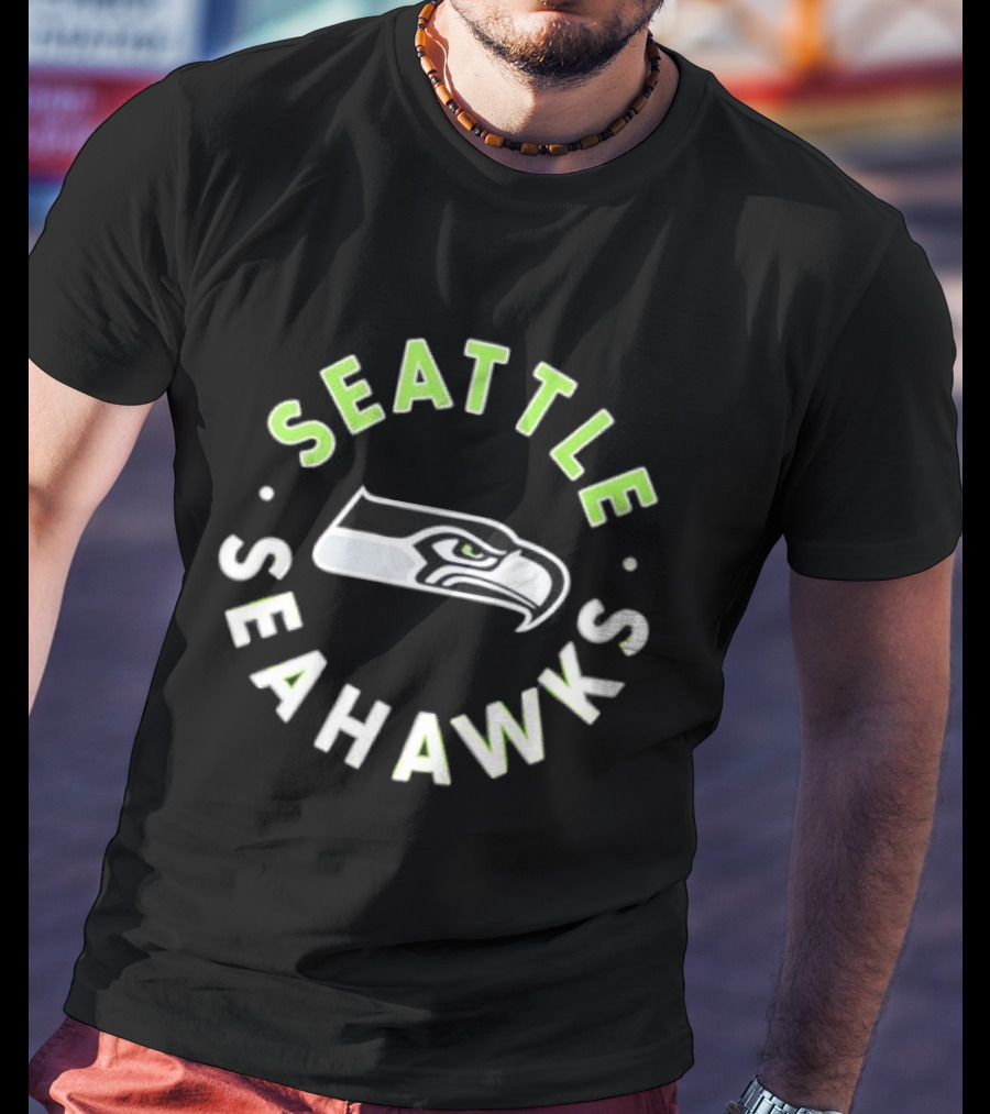 Seattle Seahawks Iconic Hawk Crest NFL Team Spirit T-Shirt