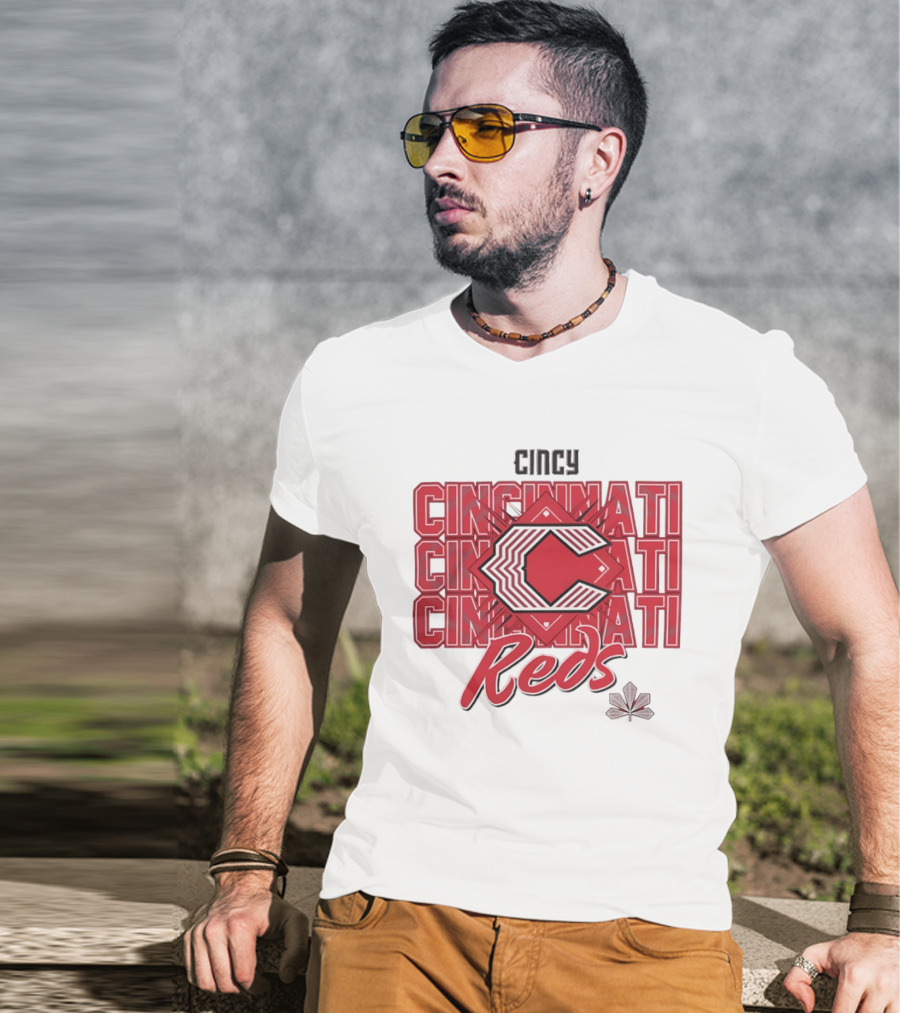 Cincinnati Reds Cincy 2026 City Connect Modern Layered T-Shirt