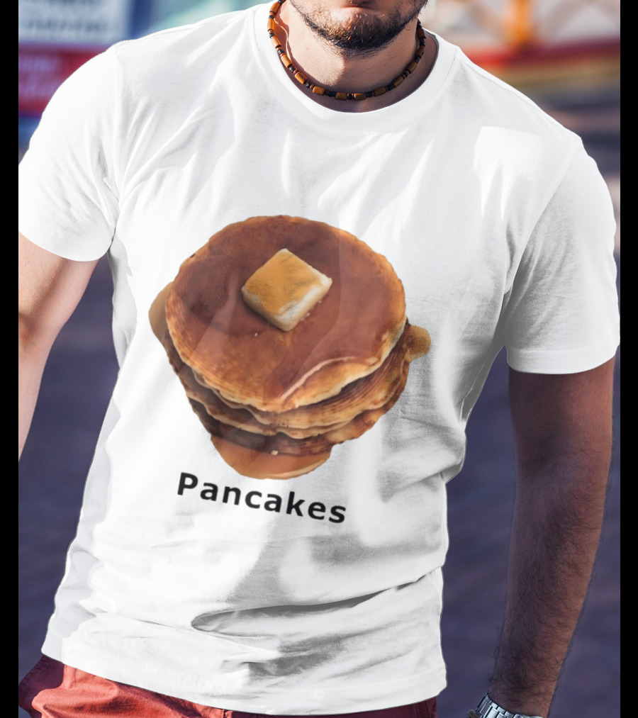 Pancakes Syrup Stack With Butter Topping T-Shirt