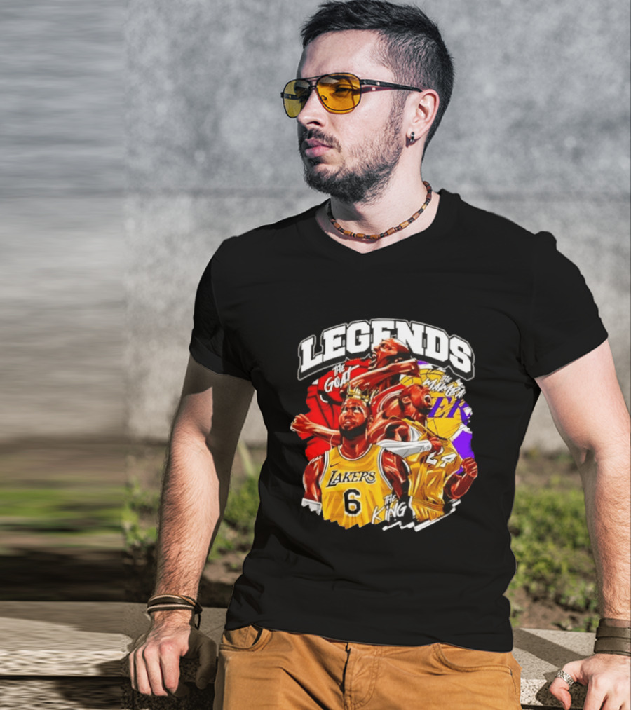 Legends The Goat Mamba King Lakers 24 6 T-Shirt