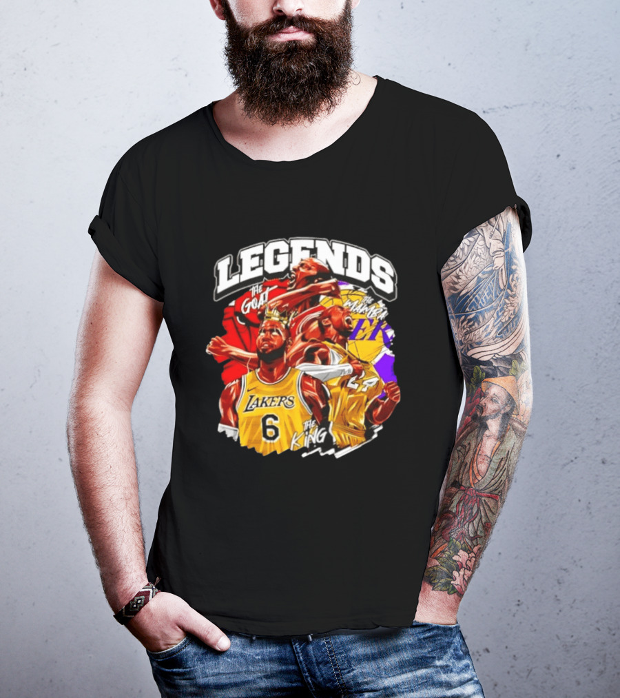 Legends The Goat Mamba King Lakers 24 6 T-Shirt