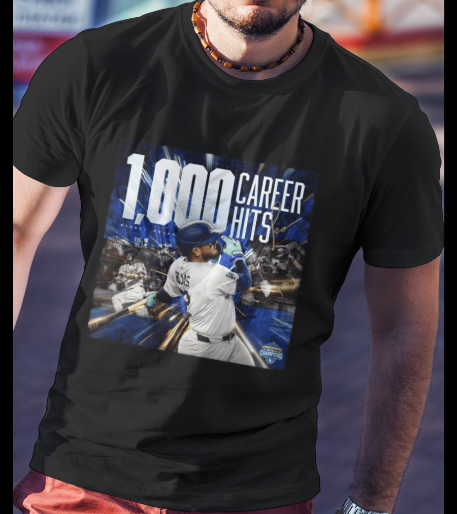 1000 Career Hits Dodgers MLB Champions Celebrating Milestone T-Shirt