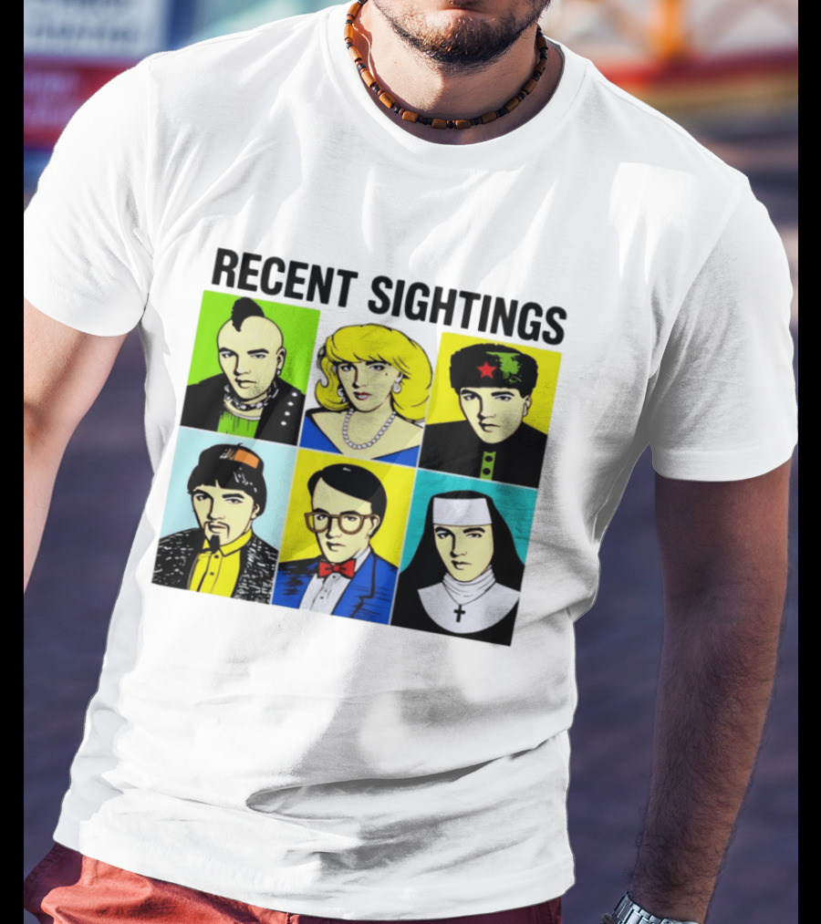 Recent Sightings Pop Art Icon Portraits T-Shirt