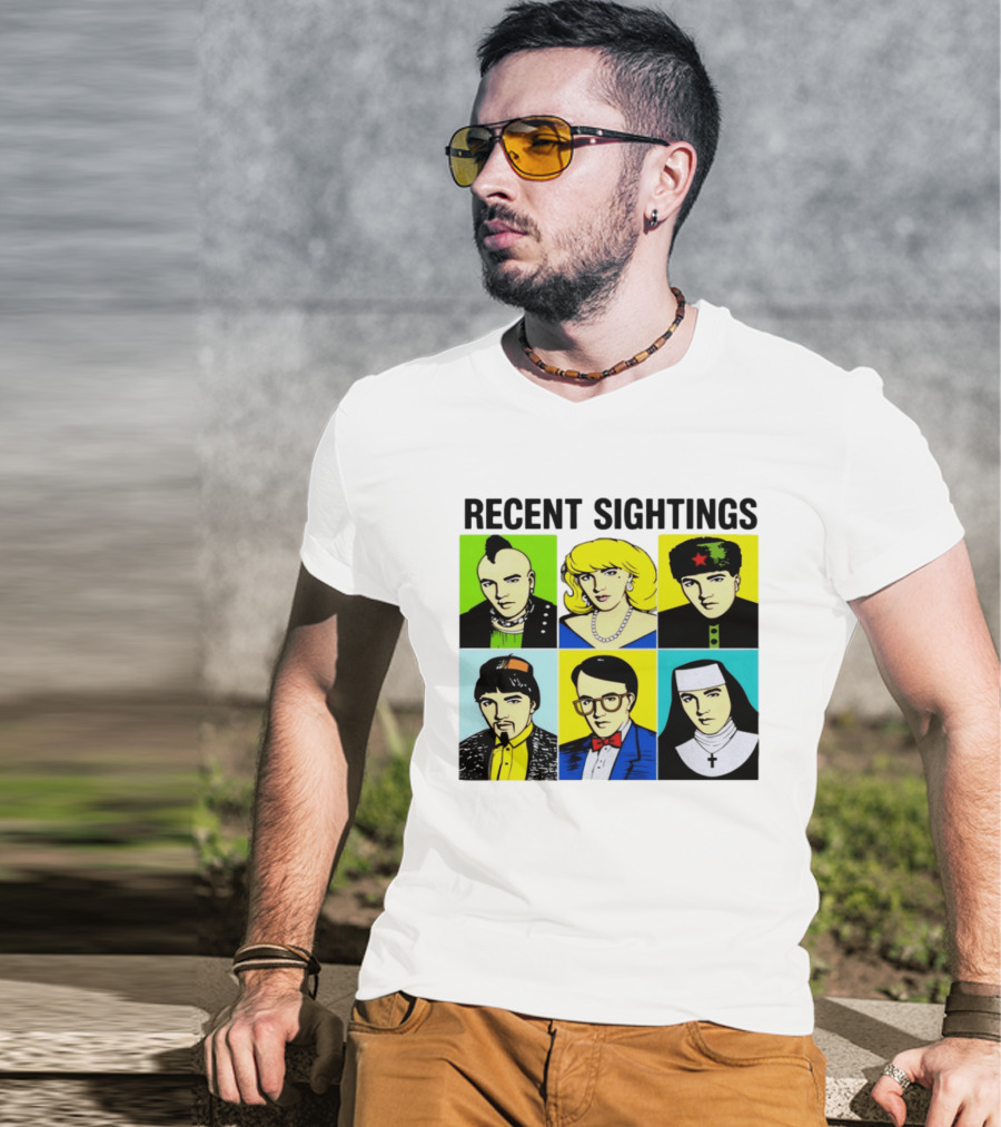 Recent Sightings Pop Art Icon Portraits T-Shirt