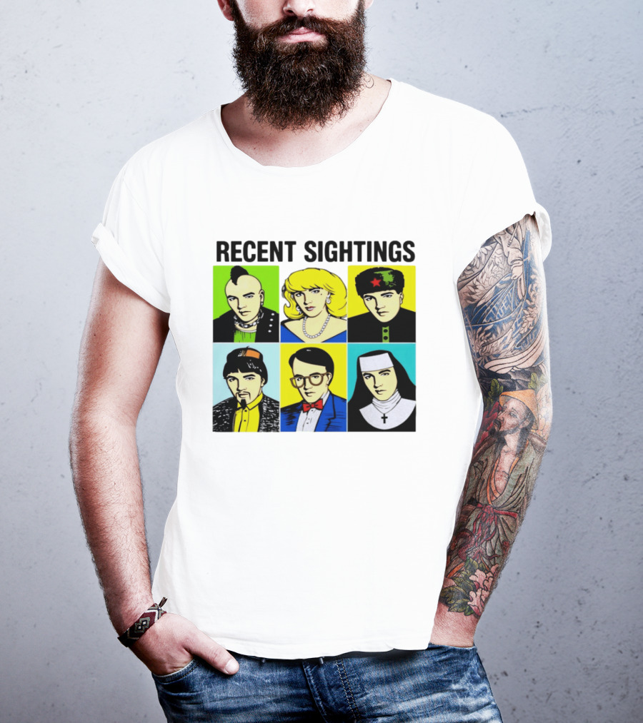 Recent Sightings Pop Art Icon Portraits T-Shirt