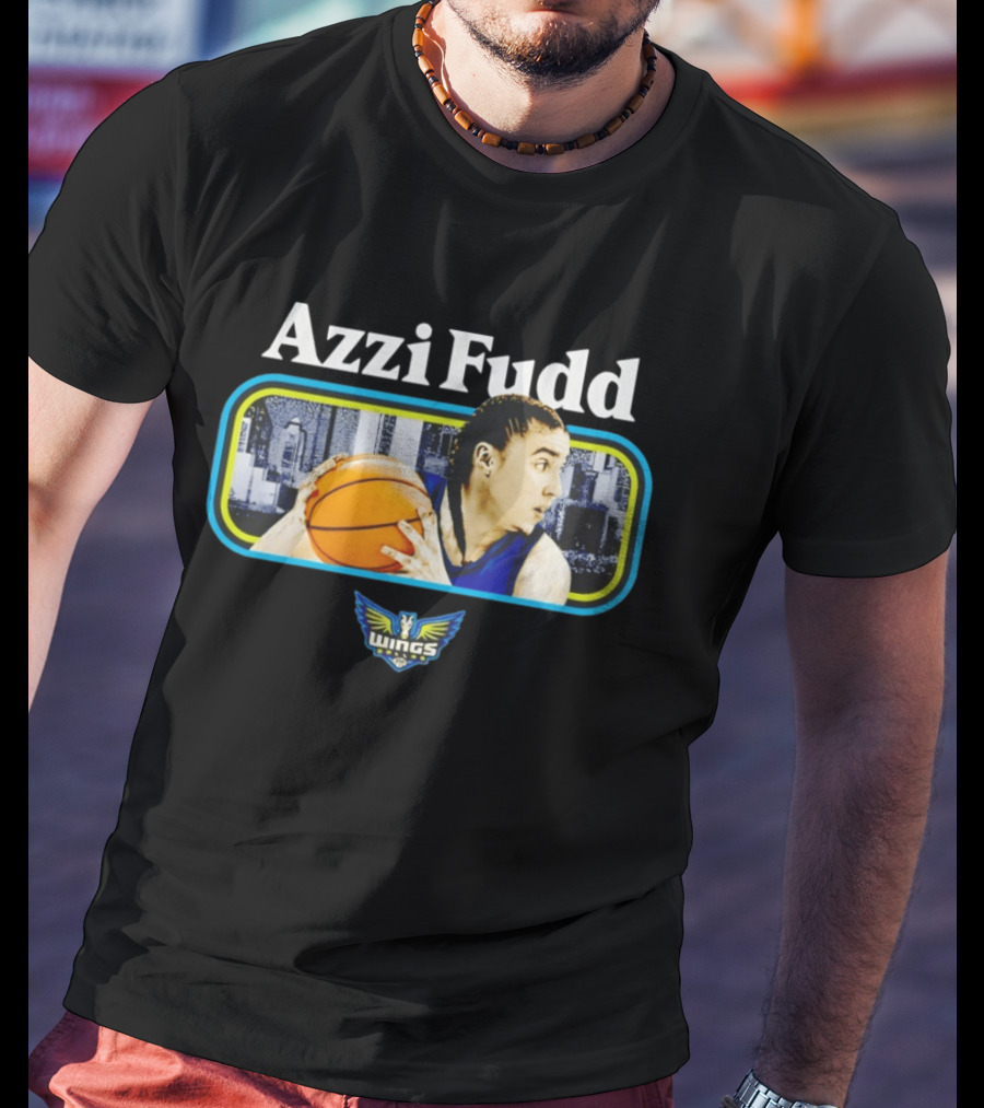 Azzi Fudd Dallas Wings Basketball Player With Team T-Shirt