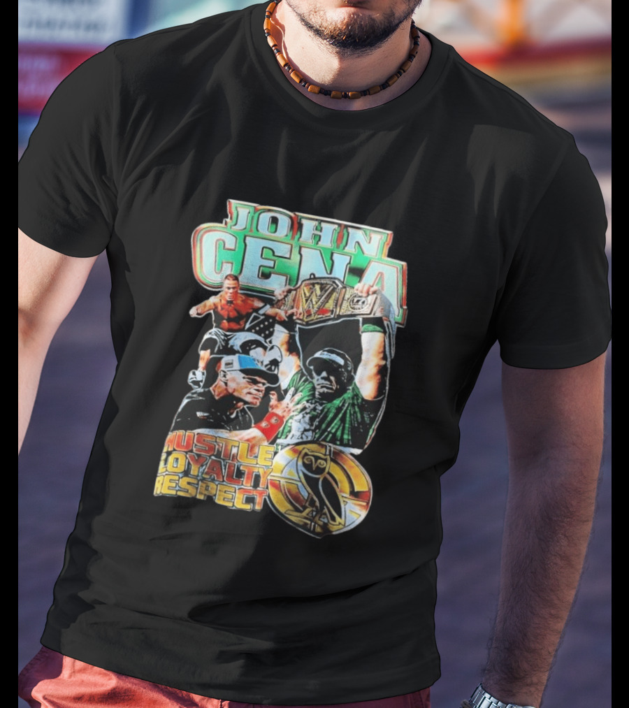 OVO WWE 2026 John Cena Hustle Loyalty Respect Championship Belt Owl T-Shirt