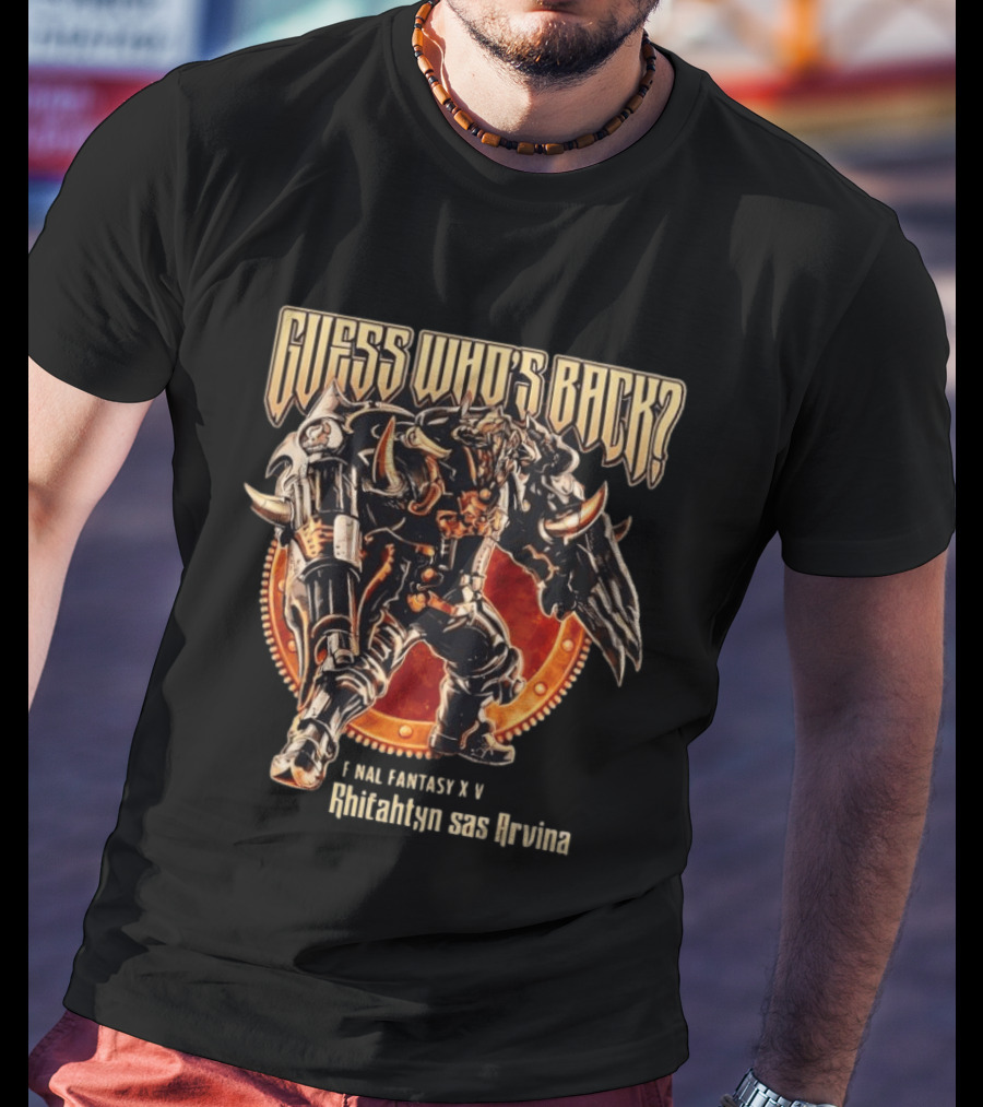 Naoki Yoshida Guess Who's Back FFXIV Rhitahtyn Sas Arvina T-Shirt