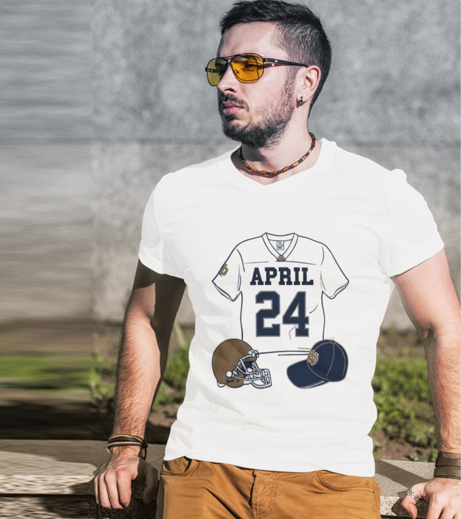 Notre Dame April 24 Football Jersey 2026 T-Shirt