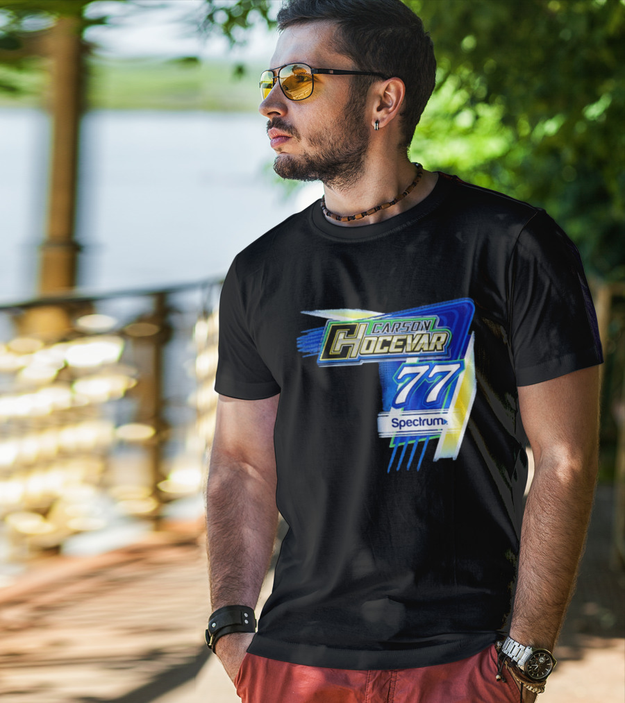 Carson Hocevar #77 Spectrum Racing Nascar T-Shirt