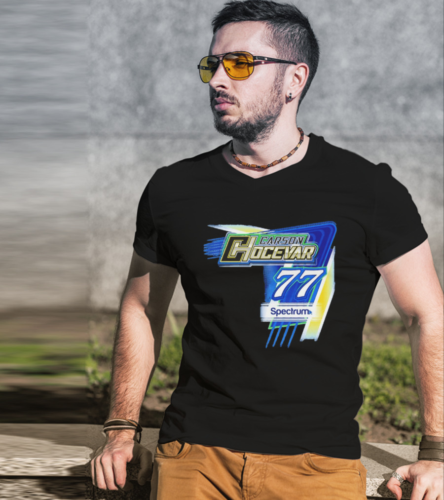 Carson Hocevar #77 Spectrum Racing Nascar T-Shirt