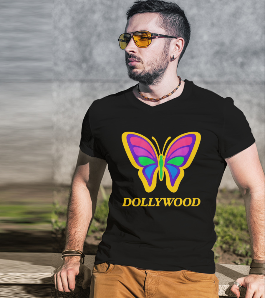 Dollywood 2026 Colorful Butterfly T-Shirt
