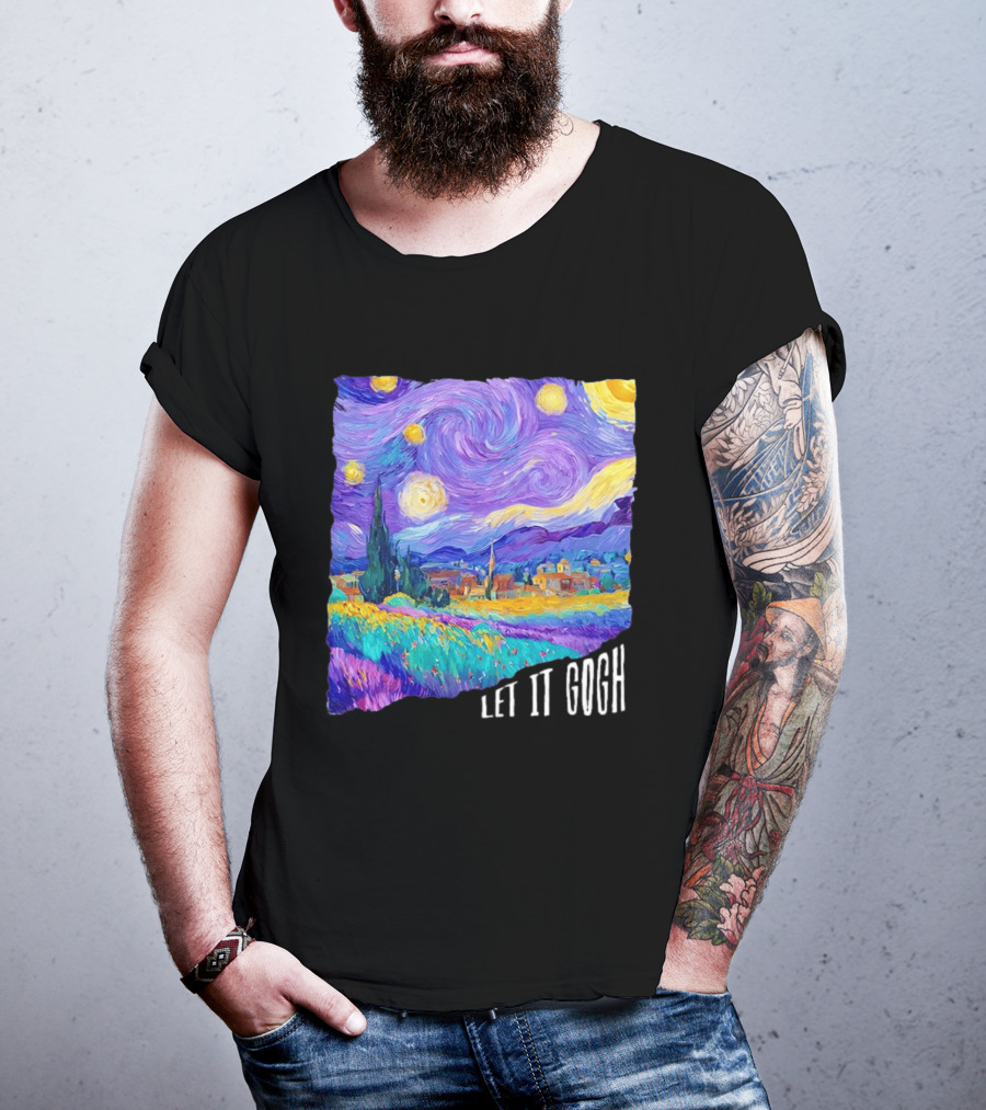 Let It Gogh Starry Night Van Gogh T-Shirt