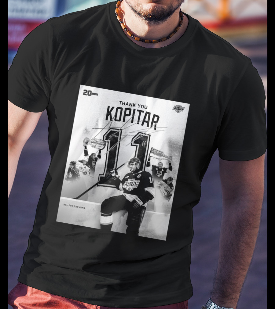 Thank You Kopitar 11 Los Angeles Kings All For The King 20 Seasons T-Shirt