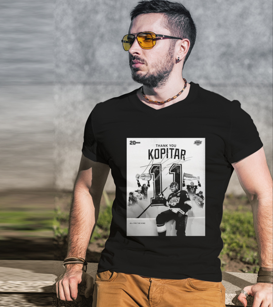 Thank You Kopitar 11 Los Angeles Kings All For The King 20 Seasons T-Shirt