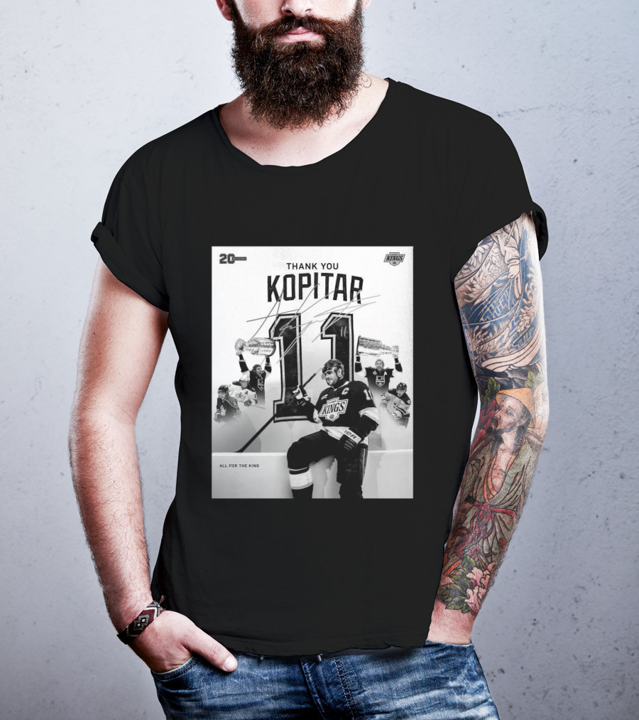 Thank You Kopitar 11 Los Angeles Kings All For The King 20 Seasons T-Shirt