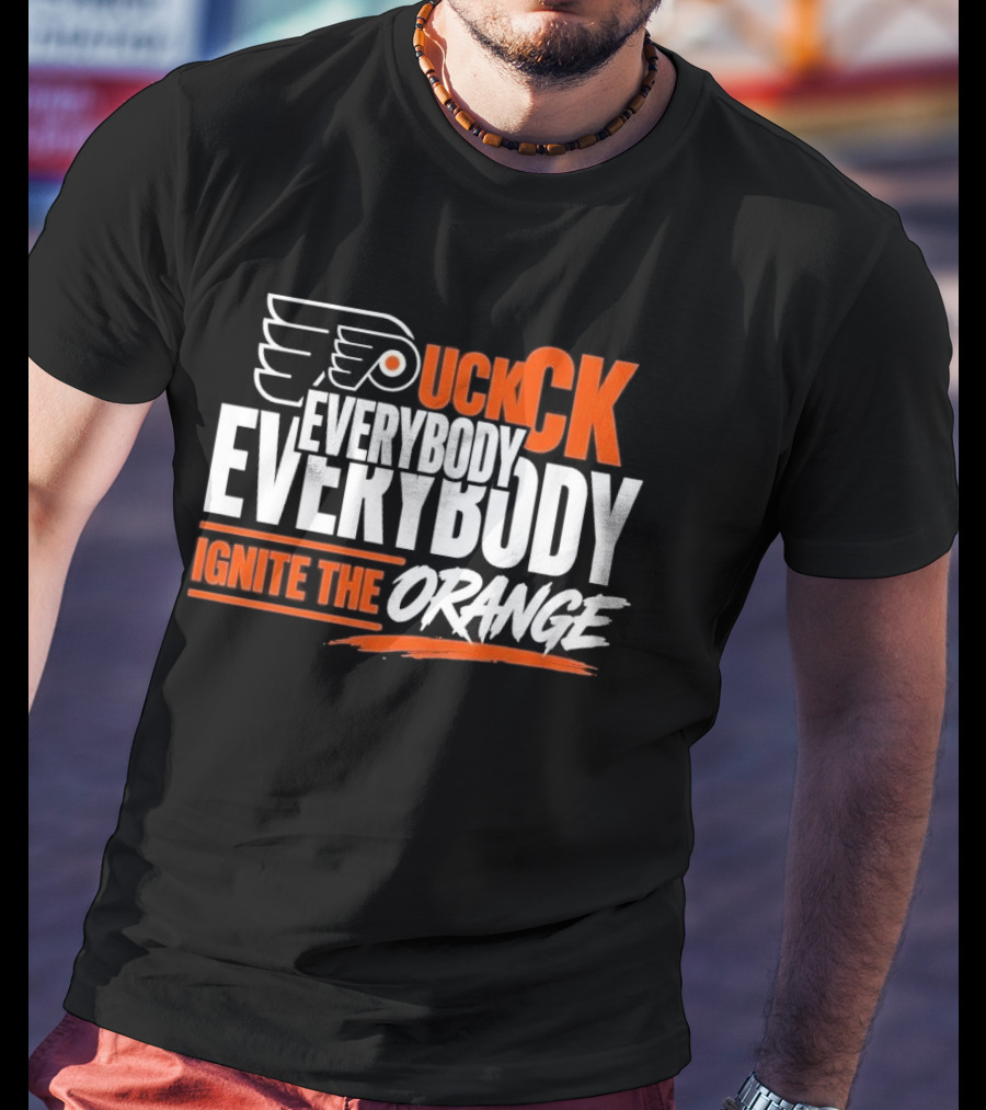 Philadelphia Flyers Puck Everybody Ignite The Orange T-Shirt