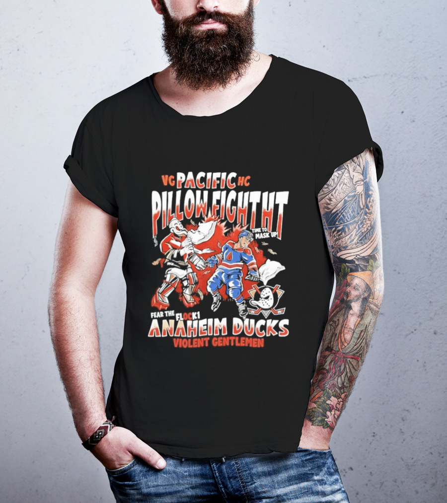 VG Pacific HC Pillow Fight Anaheim Ducks Violent Gentlemen T-Shirt