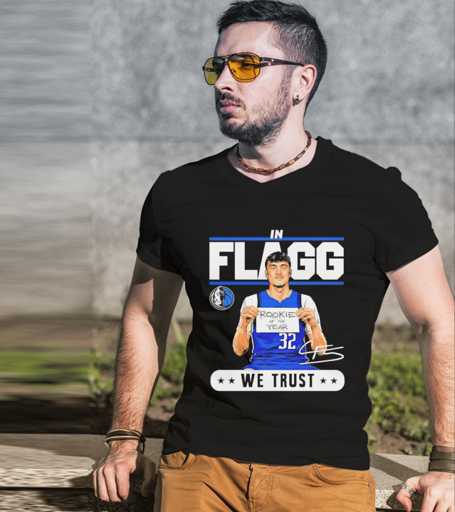 Cooper Flagg Dallas Mavericks Rookie In Flagg We Trust Basketball 32 T-Shirt