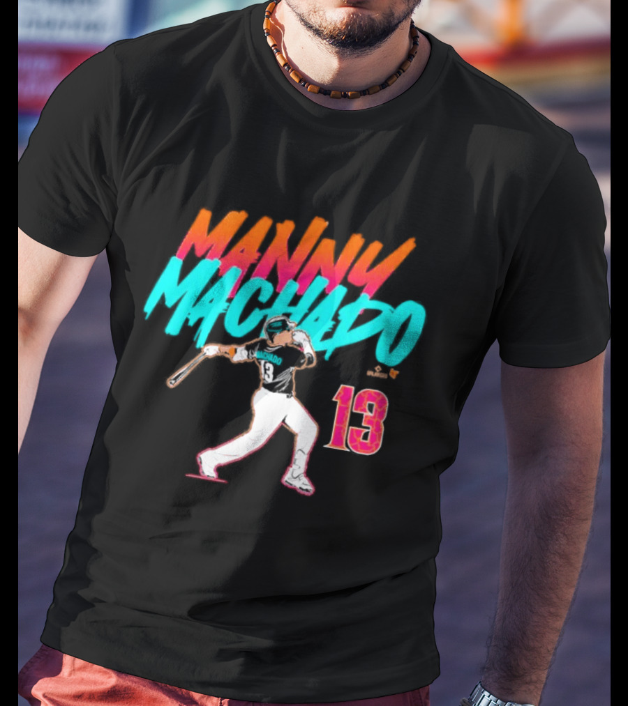 Manny Machado 13 Slugger Swing City Edition T-Shirt