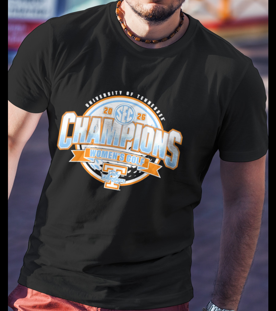 University Of Tennessee SEC 2026 Champions Women's Golf Lady Volunteers T-Shirt