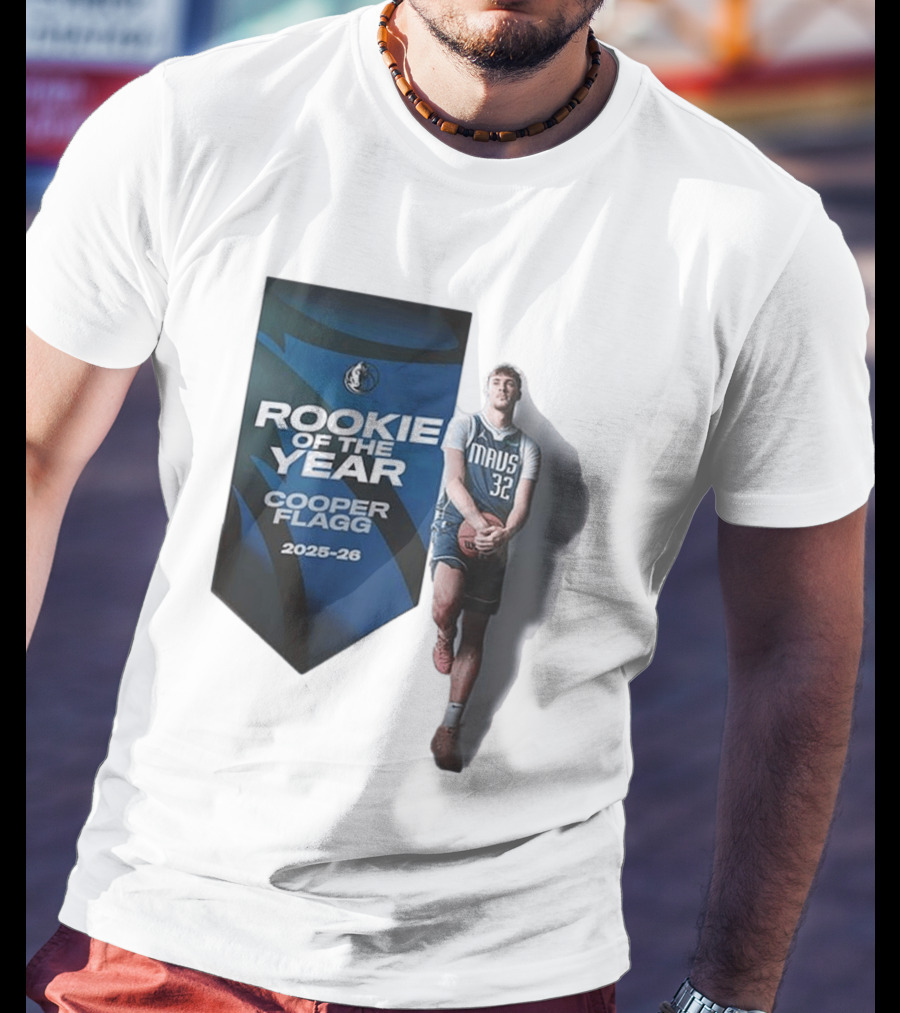 Rookie Of The Year Cooper Flagg 2025 26 Dallas Mavericks Mavs 32 T-Shirt