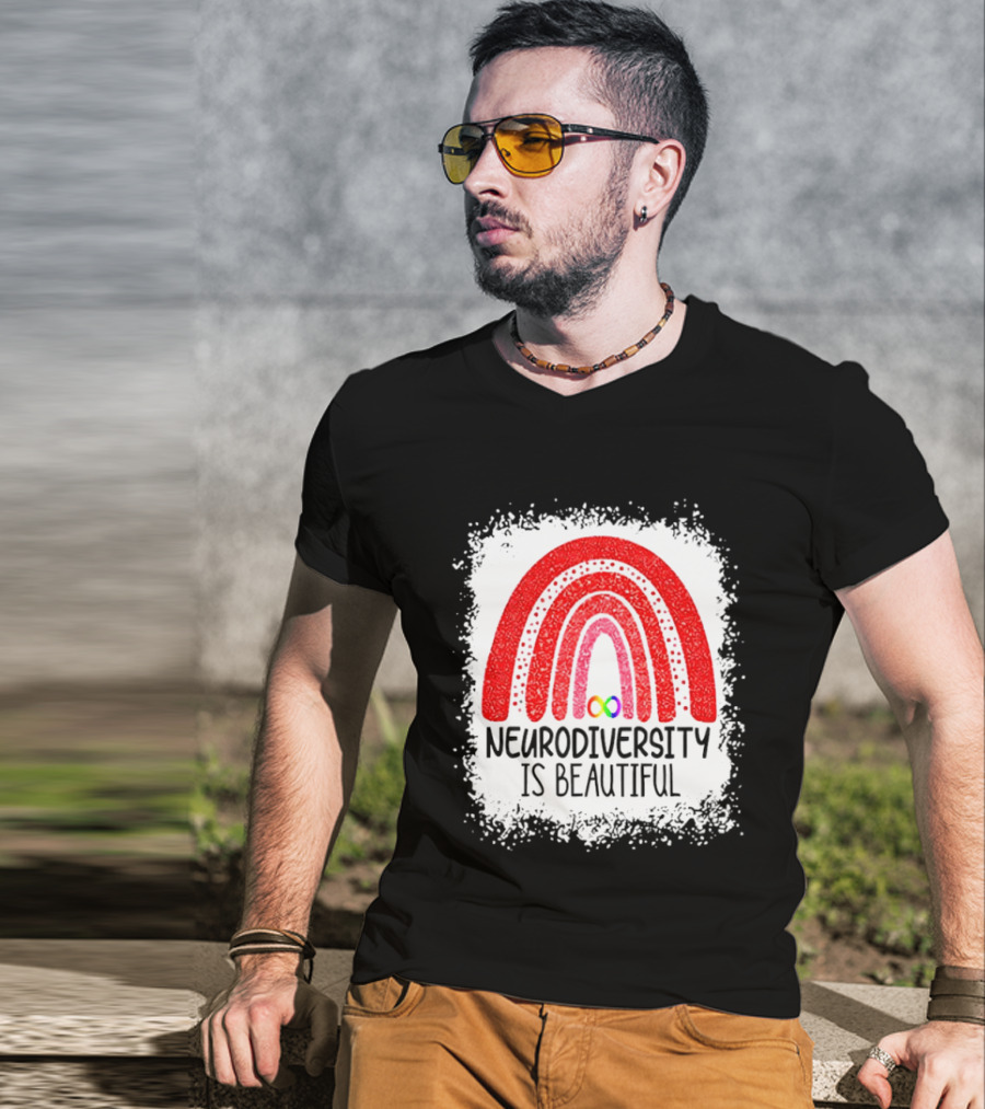 Neurodiversity Is Beautiful Rainbow Infinity T-Shirt