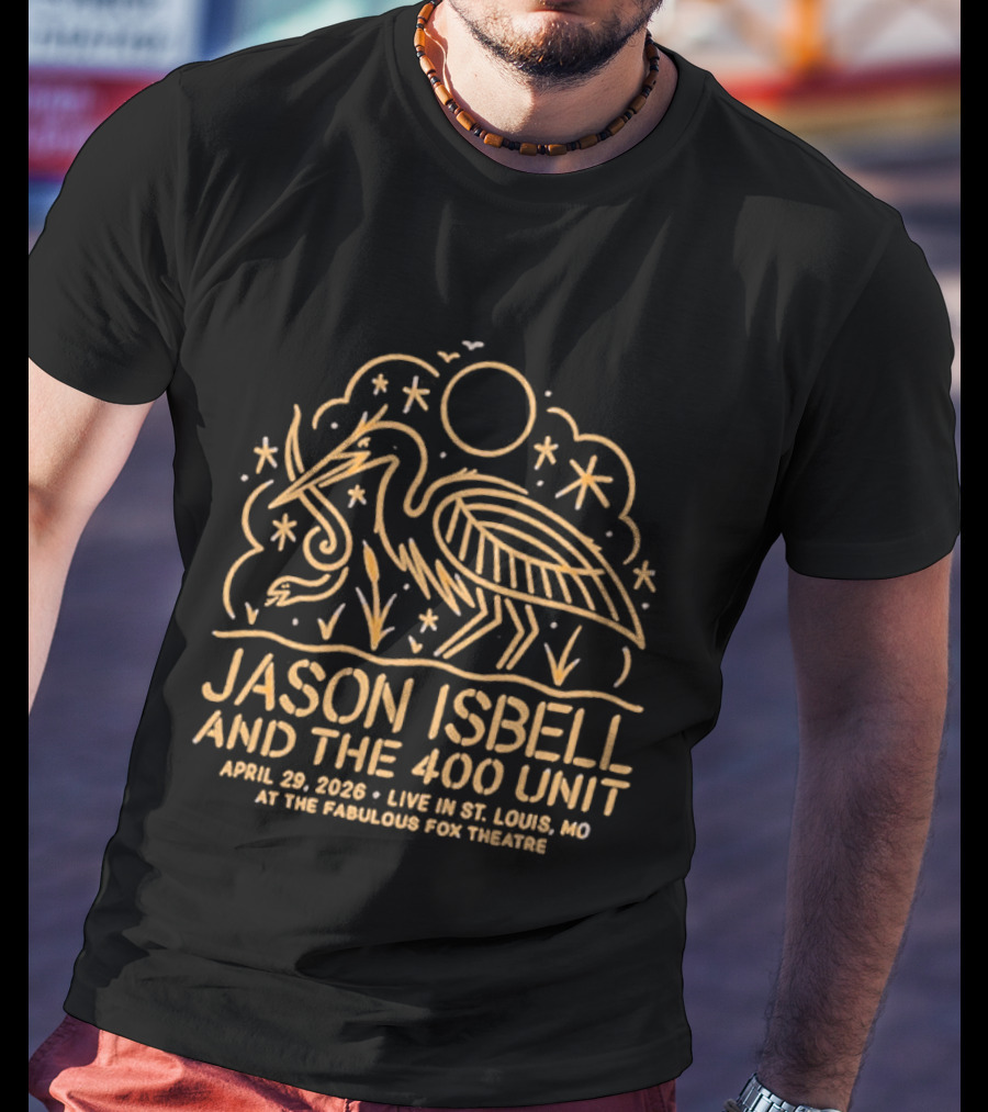Jason Isbell And The 400 Unit Live St. Louis MO Apr 29 2026 The Pageant Event Tour T-Shirt