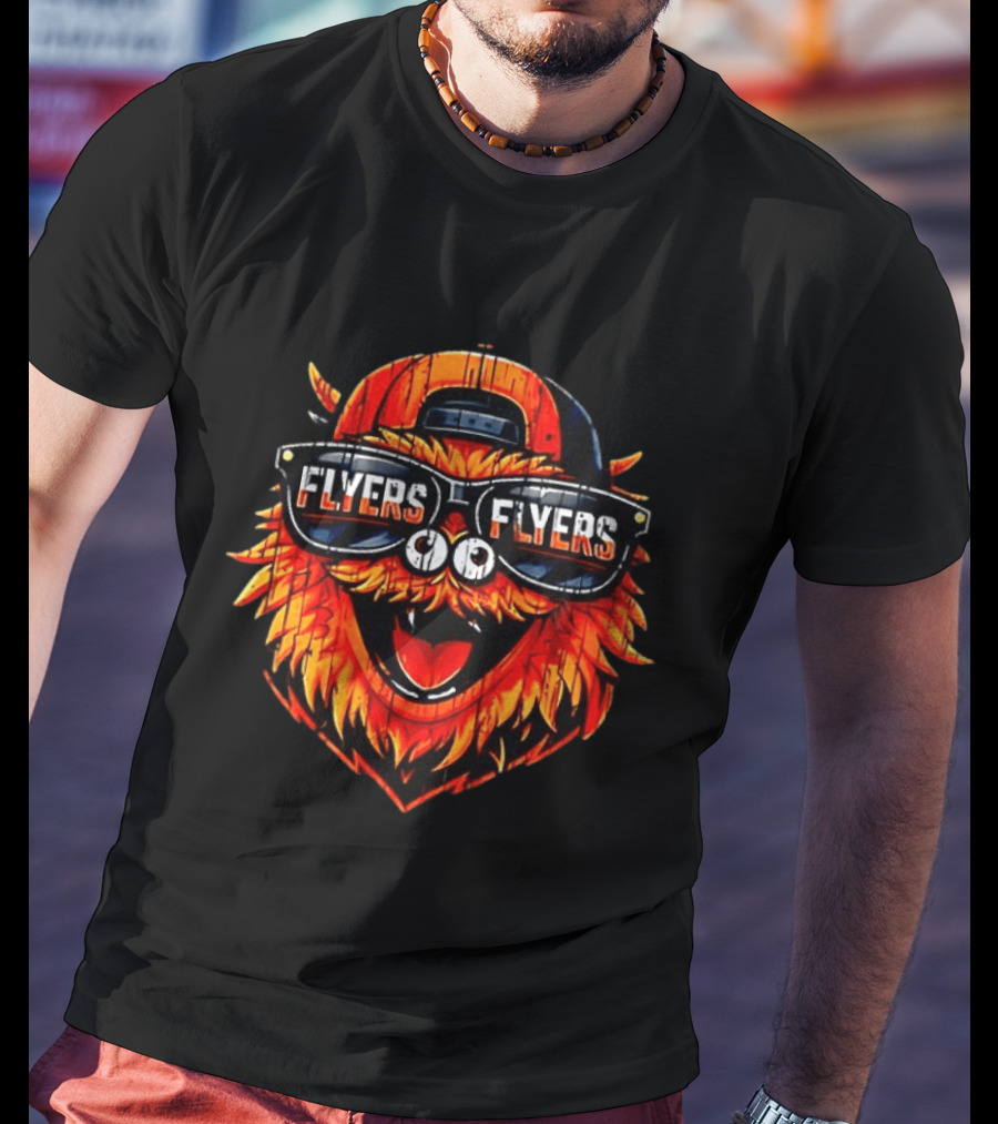 Philadelphia Flyers Gritty Sunglasses Hockey T-Shirt