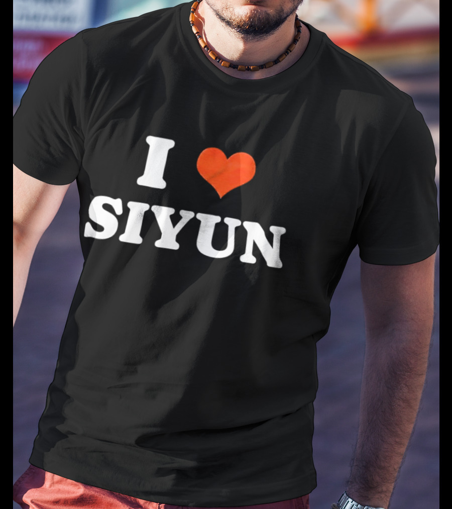 I Love Siyun Red Heart T-Shirt