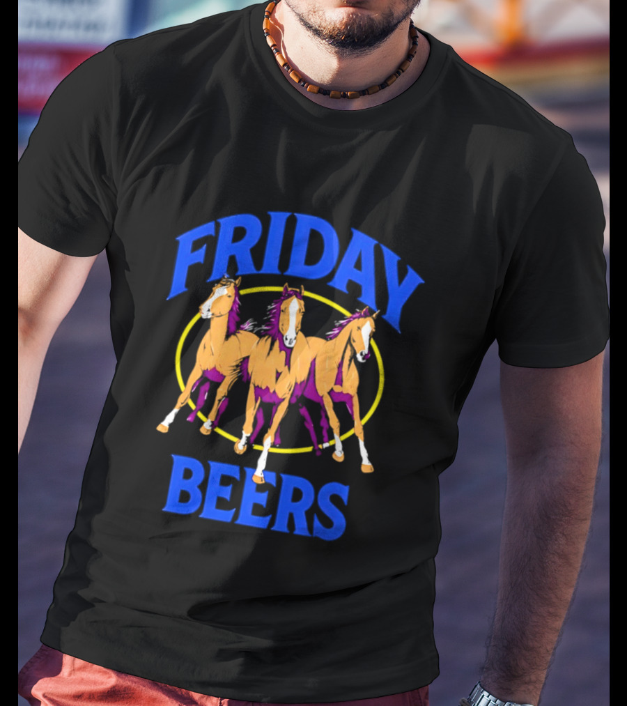 Friday Beers Three Derby Horse Racing Party T-Shirt