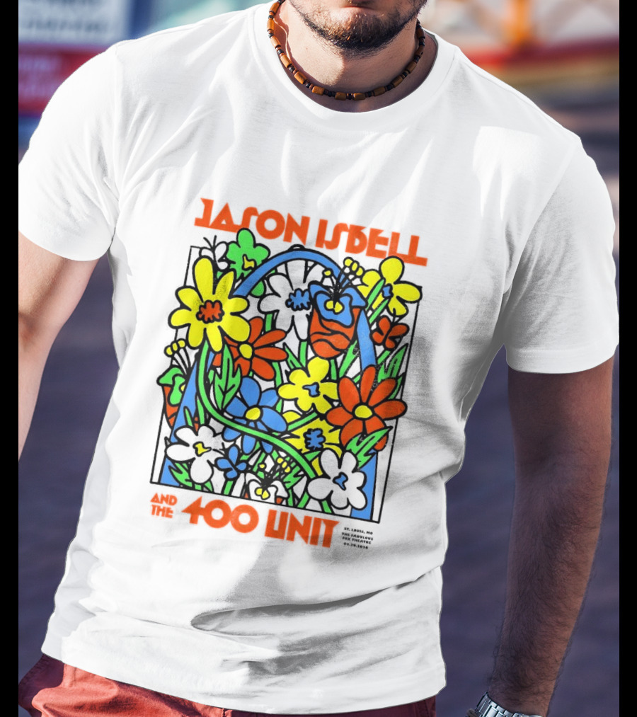 Jason Isbell The 400 Unit St. Louis Fabulous Fox Theatre April 29 2026 Flower Arch T-Shirt