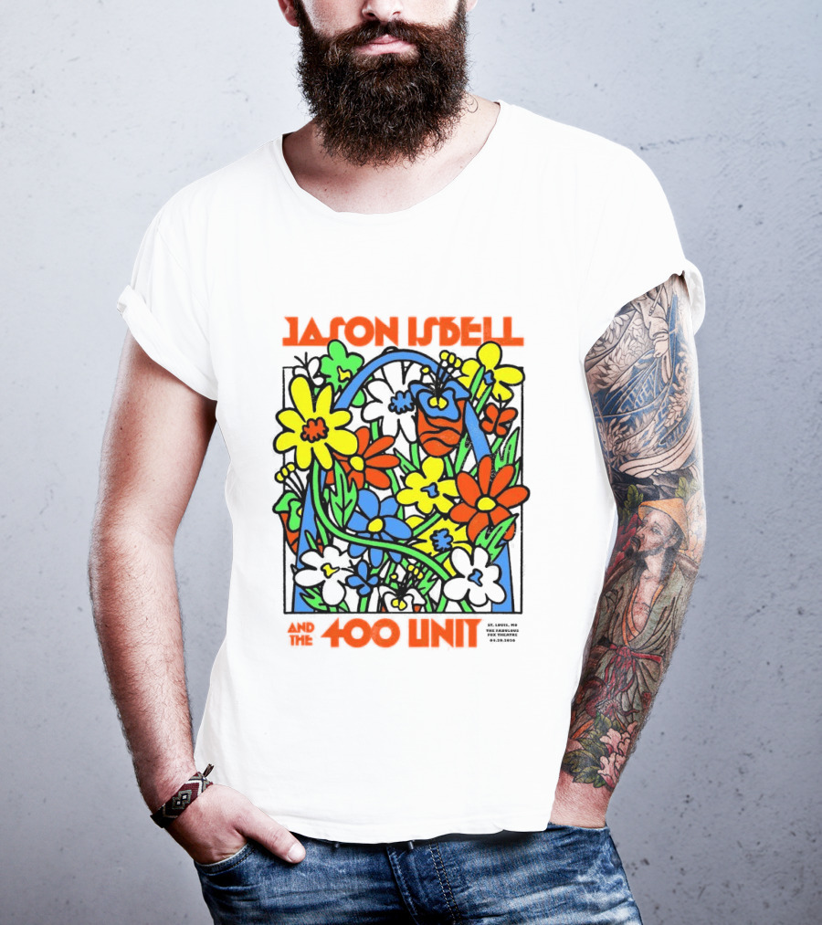 Jason Isbell The 400 Unit St. Louis Fabulous Fox Theatre April 29 2026 Flower Arch T-Shirt