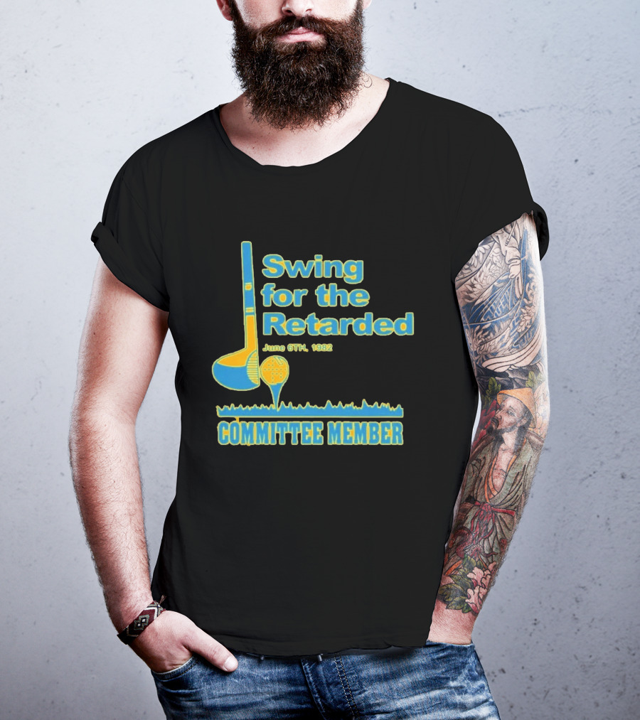 1982 Swing For The Retarded June 6th Committee Member Golf Event T-Shirt