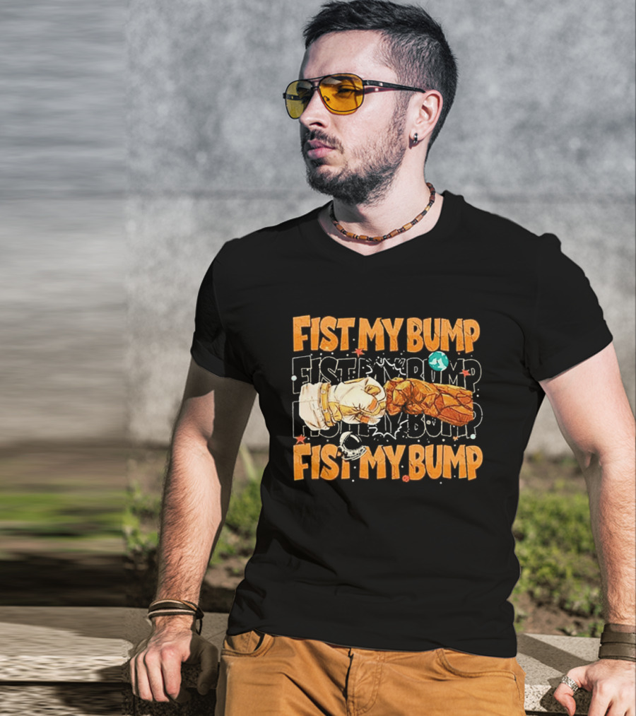 Fist My Bump Grace And Rocky Cartoon Style Fist Bump T-Shirt