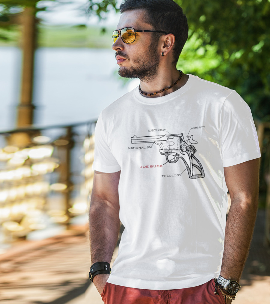 Joe Buck Gun Ideology Liberty Nationalism Theology Diagram T-Shirt