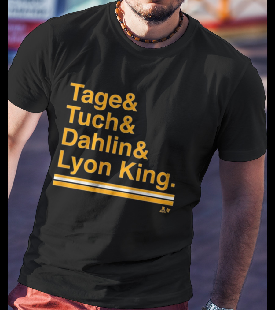 Tage Tuch Dahlin Lyon King Buffalo Hockey Ampersand T-Shirt