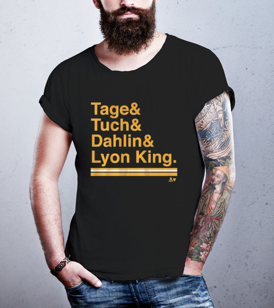 Tage Tuch Dahlin Lyon King Buffalo Hockey Ampersand T-Shirt