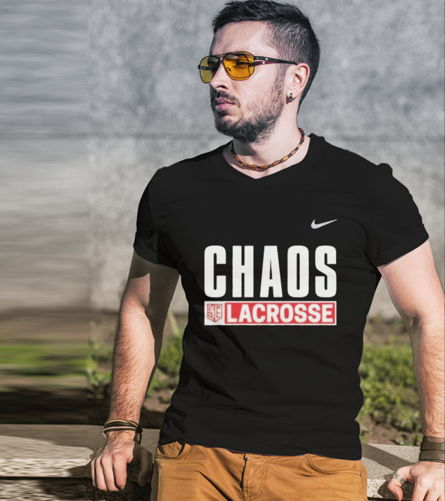 Carolina Chaos Nike Dri FIT Block Lacrosse Nike Swoosh T-Shirt