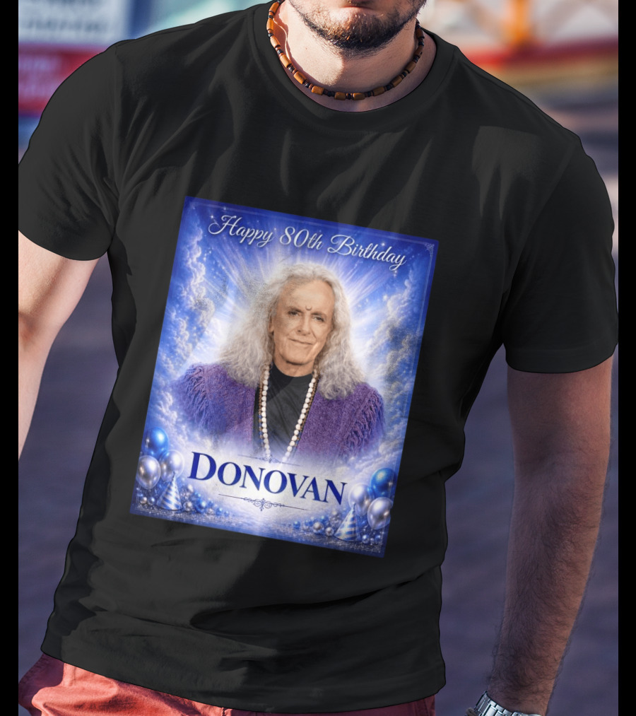 Happy 80th Birthday Donovan Celebration T-Shirt