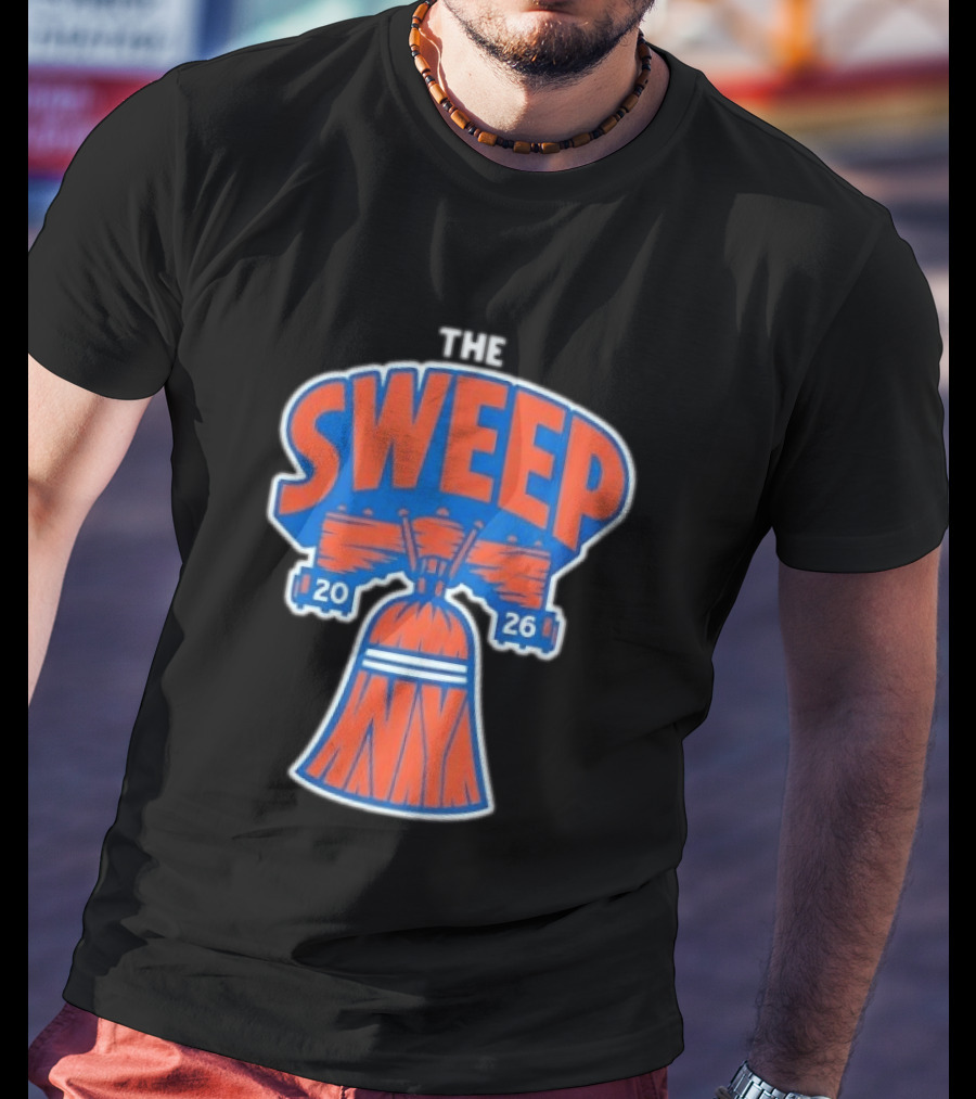 New York Knicks The Sweep 2026 Liberty Bell Motif T-Shirt