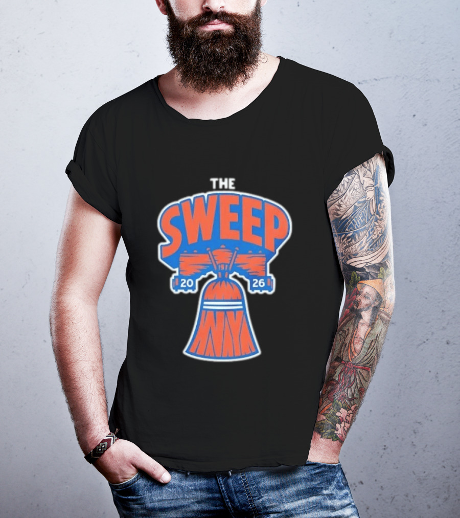 New York Knicks The Sweep 2026 Liberty Bell Motif T-Shirt
