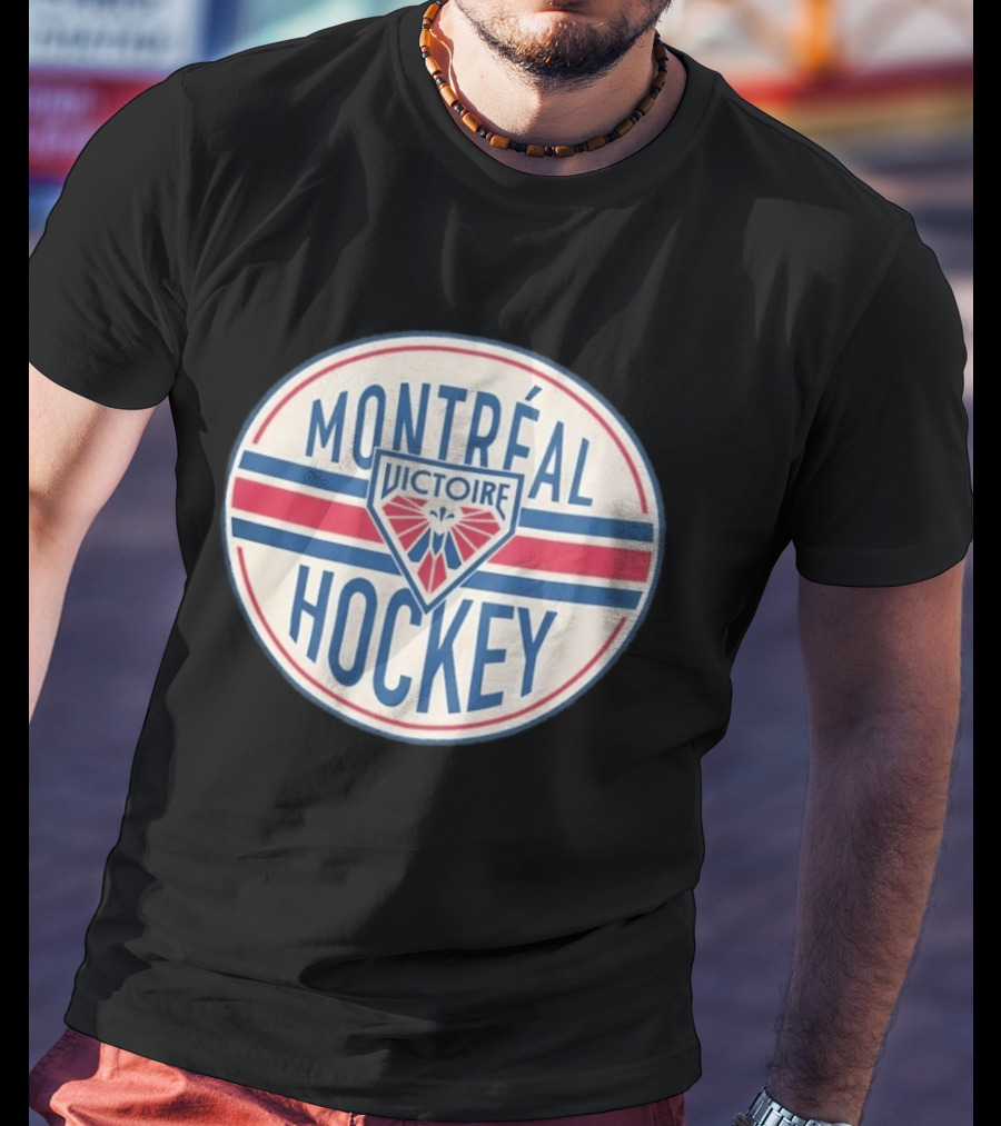 PWHL Shops Montreal Victoire Hockey Stadium Essentials Seal T-Shirt