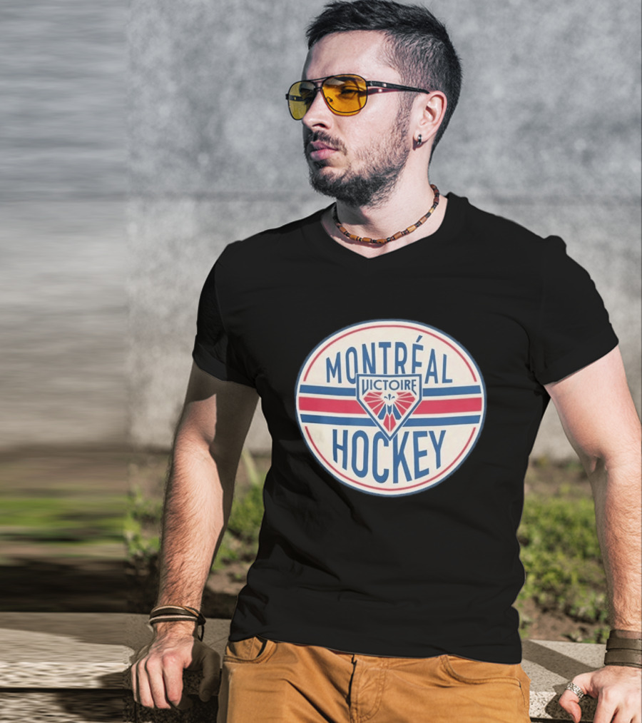 PWHL Shops Montreal Victoire Hockey Stadium Essentials Seal T-Shirt