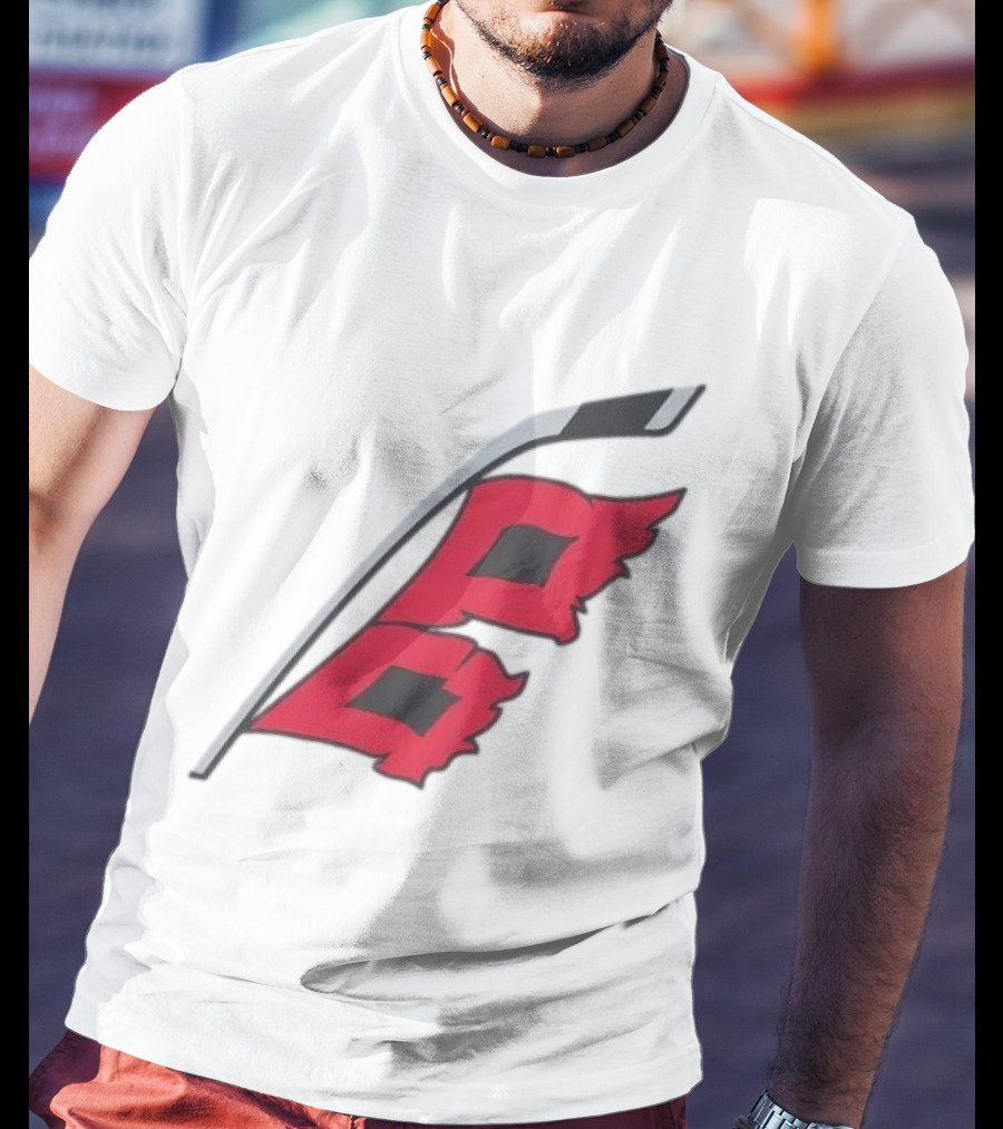 Carolina Hurricanes Red Storm Surge Hockey Stick Flag T-Shirt