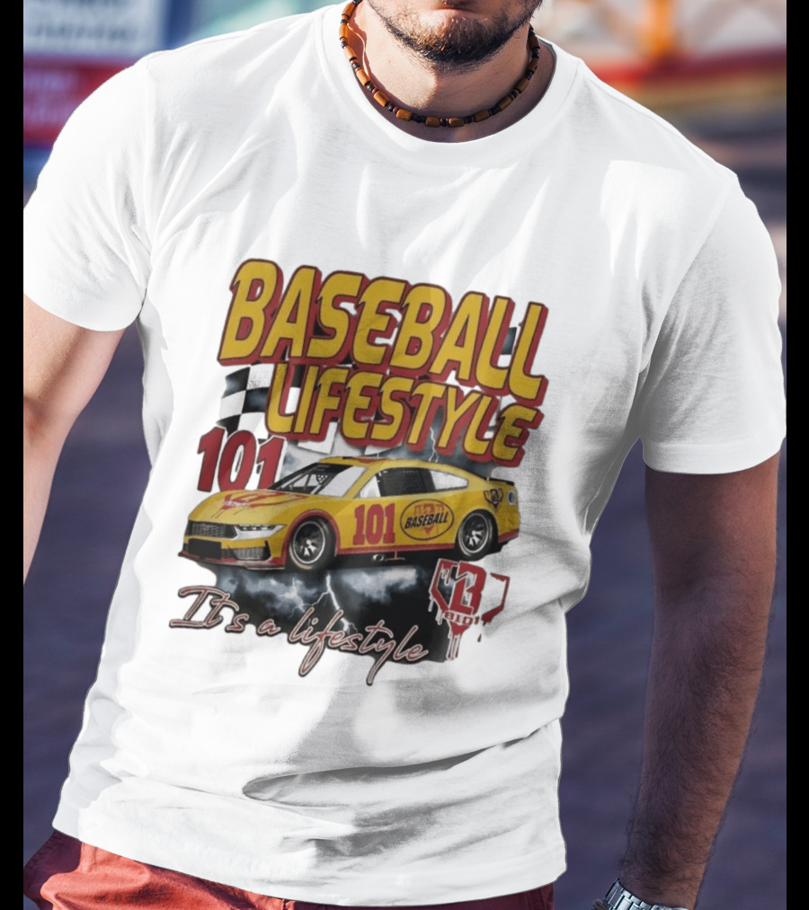 Baseball Lifestyle 101 Racing Car It's A Lifestyle 43RPM T-Shirt