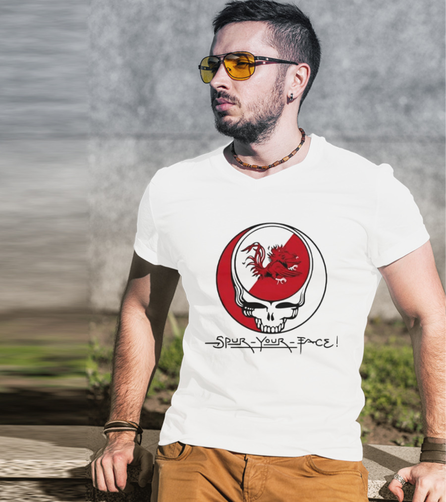South Carolina Gamecocks Grateful Dead Spur Your Face T-Shirt