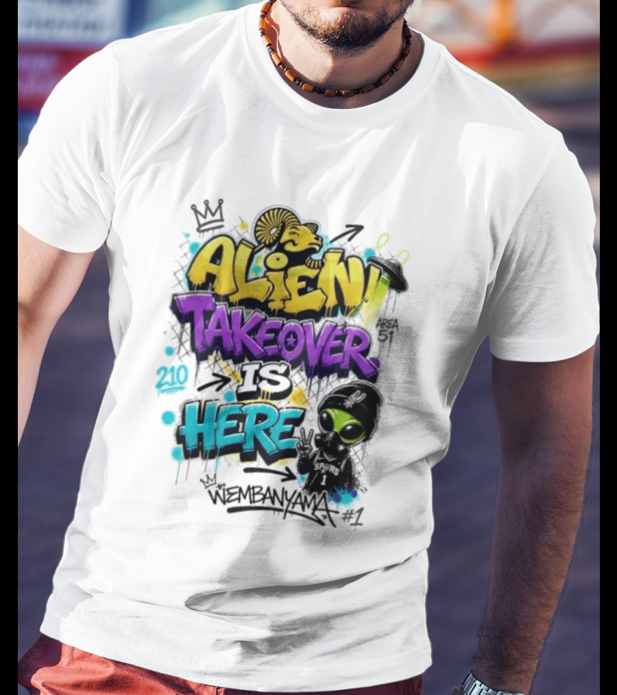 Alien Takeover Is Here Wembanyama T-Shirt