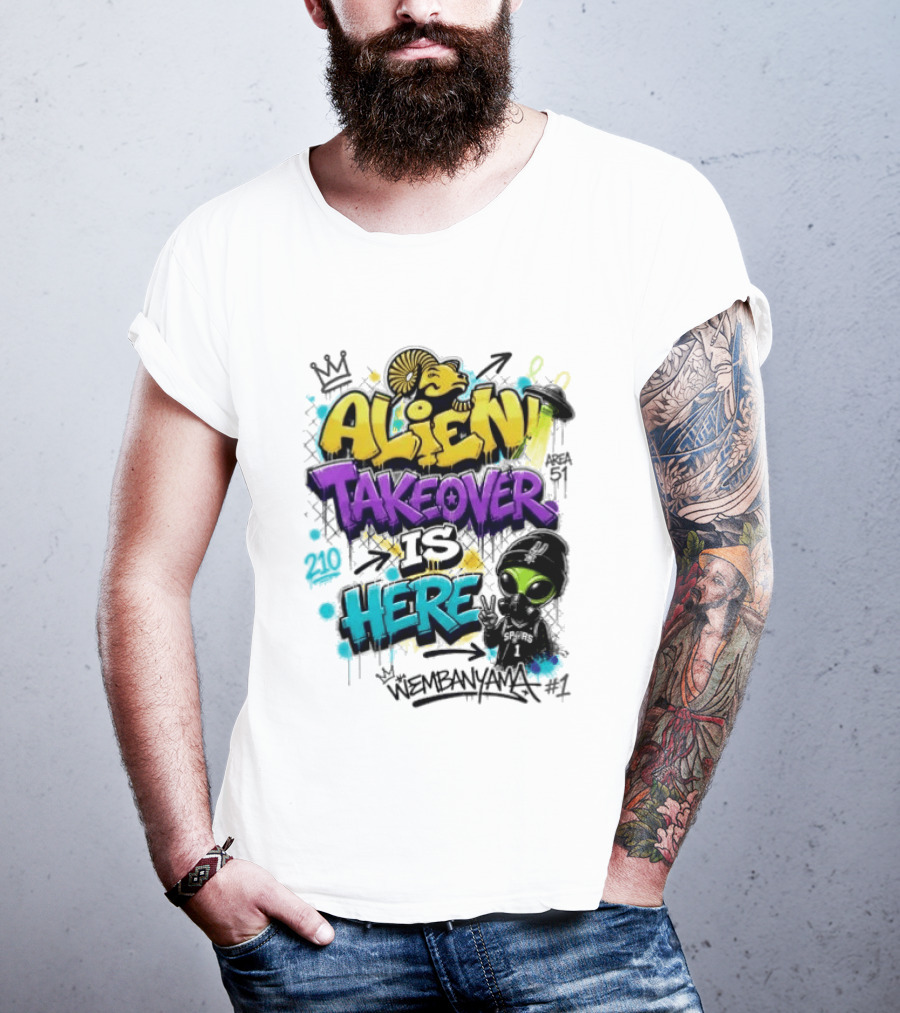 Alien Takeover Is Here Wembanyama T-Shirt